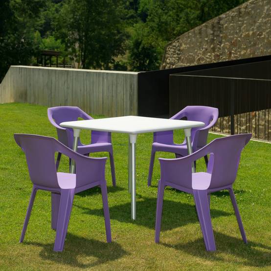 Set 2 fauteuils intérieur, extérieur gris foncé COOL garbar - Image 5