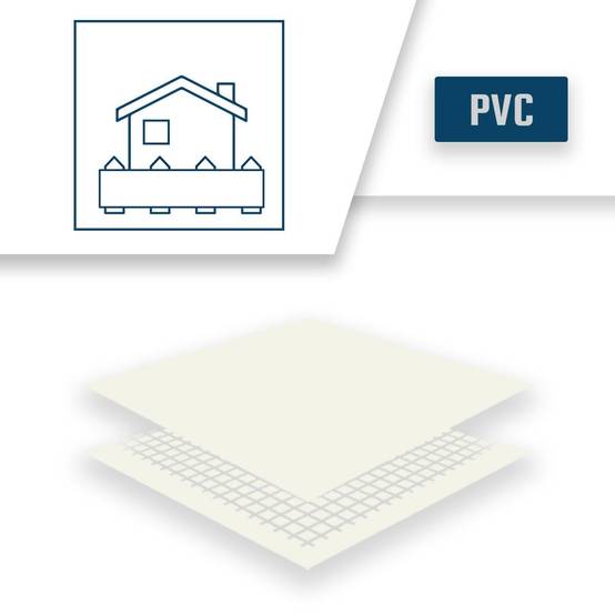 Bâche Brise Vue Blanche 3x5 m XP640BV - Garantie 10 ans - Brise vent occultant - Pare vue jardin - Made in France TECPLAST - Image 4