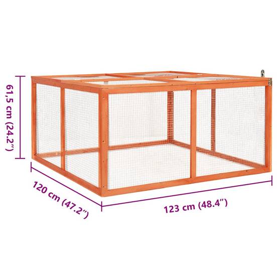 Enclos pour lapin en bois de sapin avec toit ouvrant pour jardin extérieur – ComfortXL Outdoor Living - Image 7