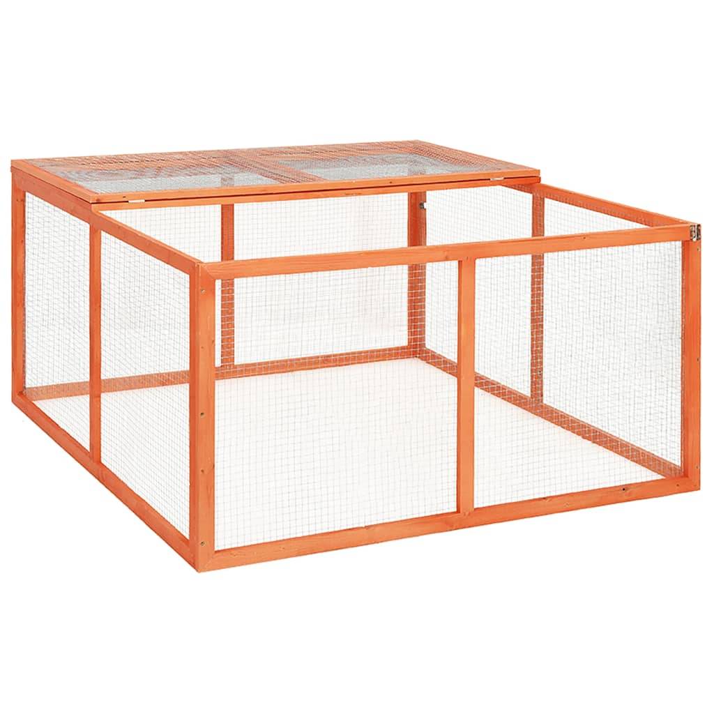 Enclos pour lapin en bois de sapin avec toit ouvrant pour jardin extérieur – ComfortXL Outdoor Living - Image 1