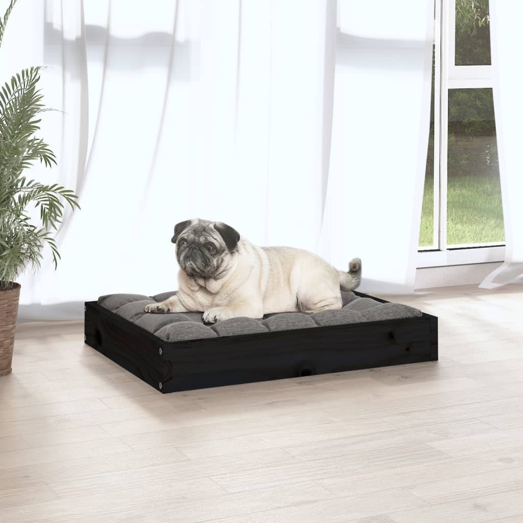 Vidaxl - Lit pour chien Noir 61,5x49x9 cm Bois de pin solide vidaXL 820855 - Image 4