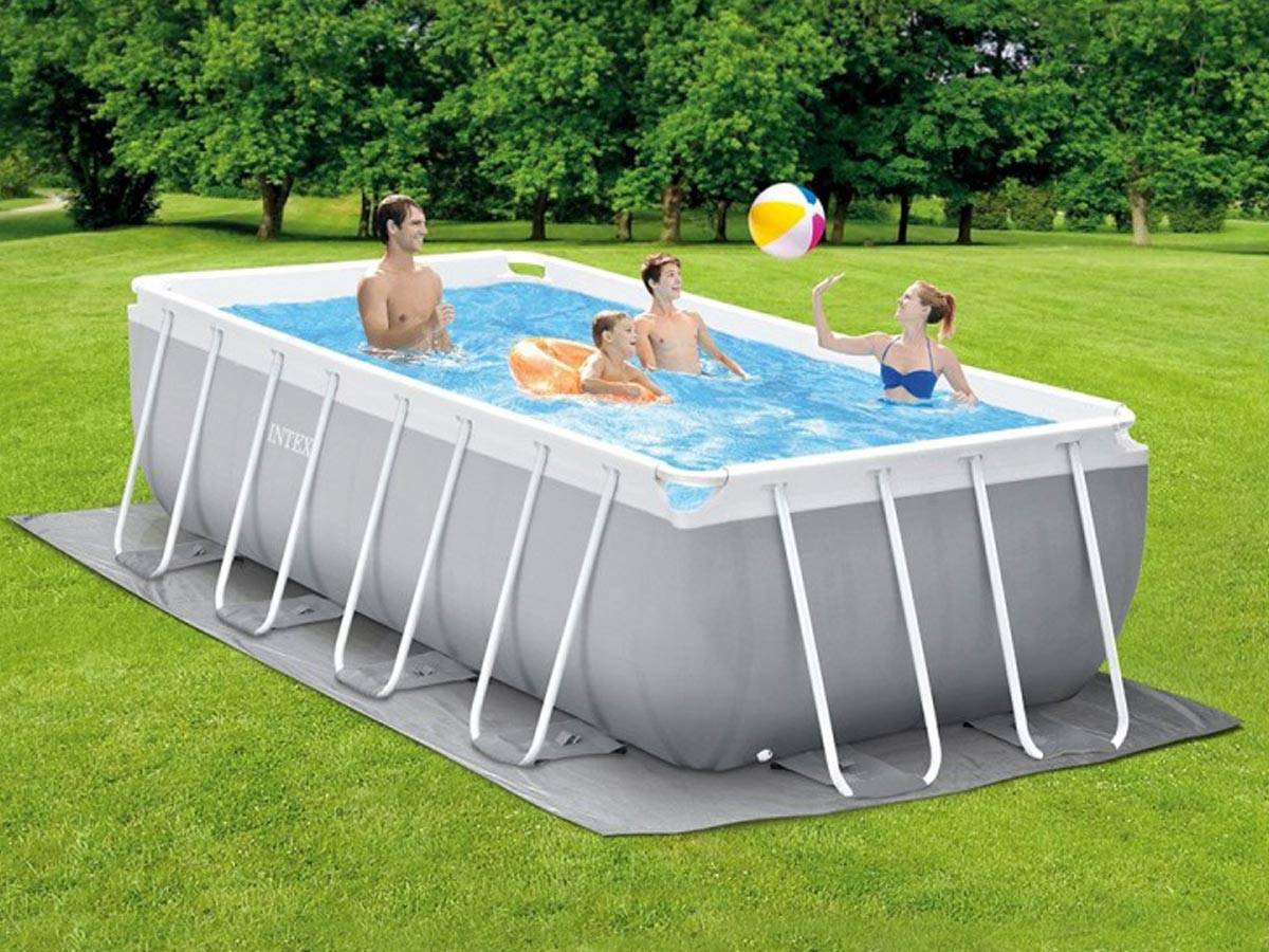 Piscine tubulaire Prism Frame rectangulaire 4,00 x 2,00 x 1,22 m - Intex - Image 5