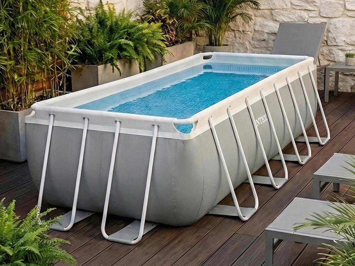 Piscine tubulaire Prism Frame rectangulaire 4,00 x 2,00 x 1,22 m - Intex - Image 3