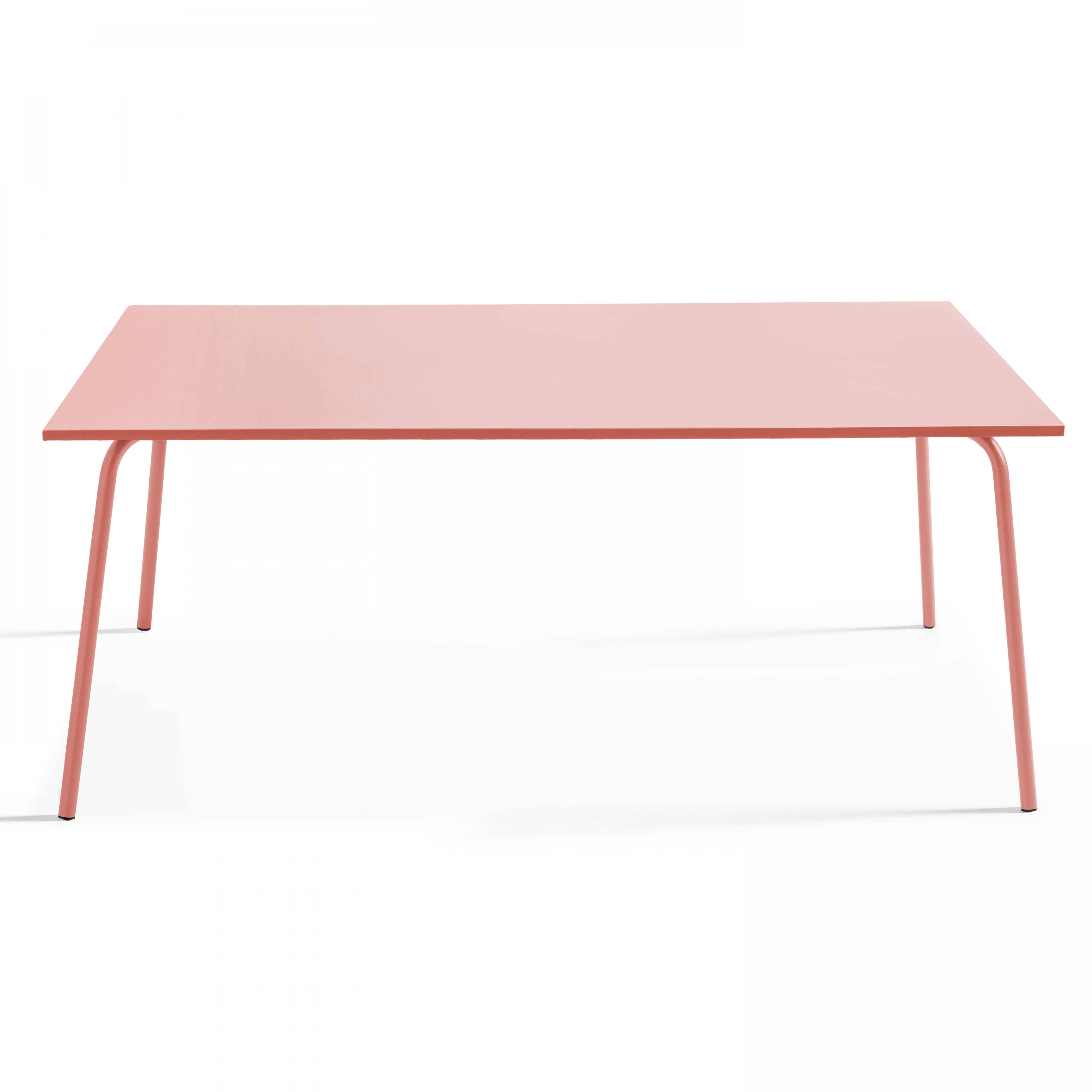 Oviala - Ensemble table de jardin et 8 chaises bistrot en acier argile Palavas - Oviala - Image 4