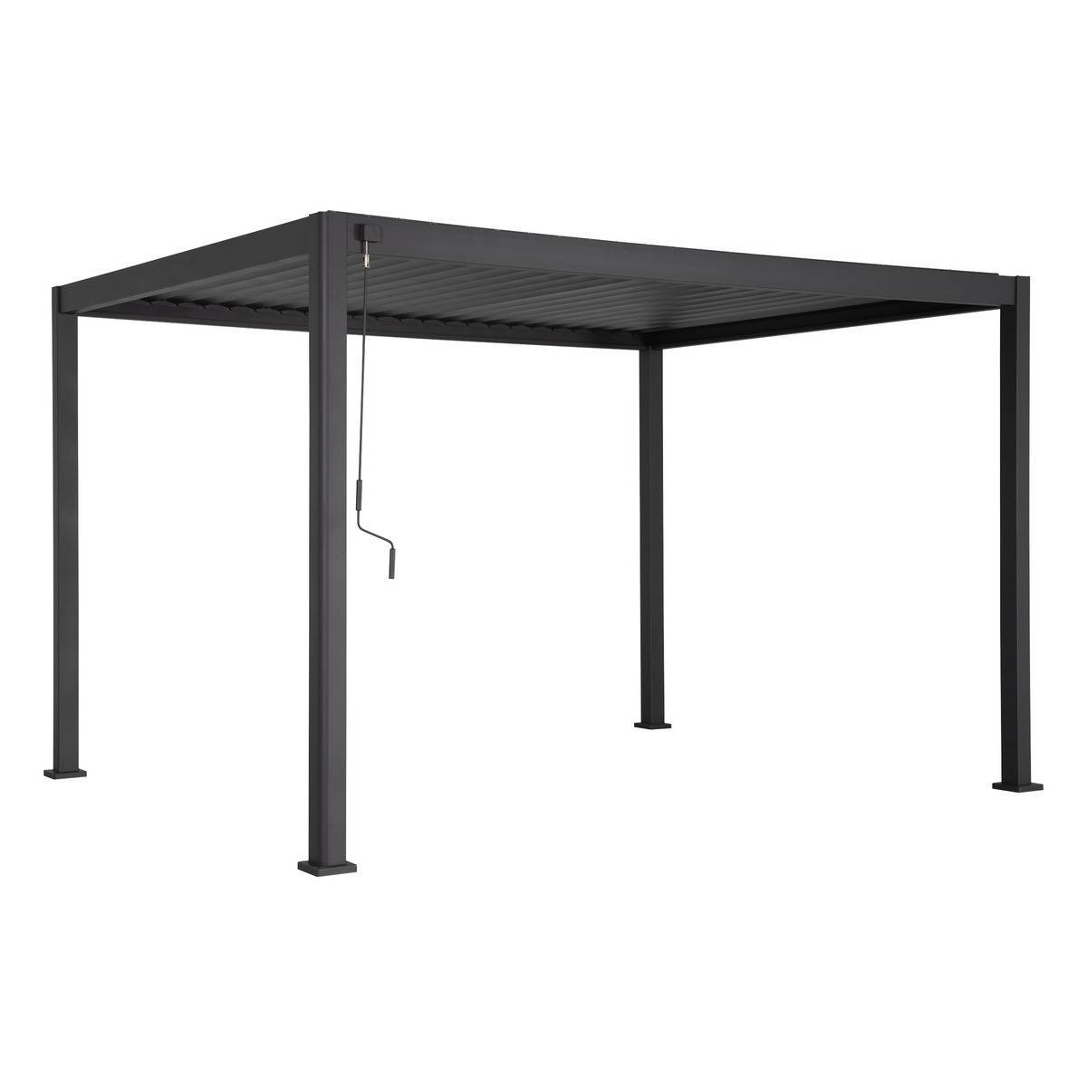 Hesperide - Pergola bioclimatique "Evora" 4 x 3m en aluminium Graphite - Hespéride - Image 2