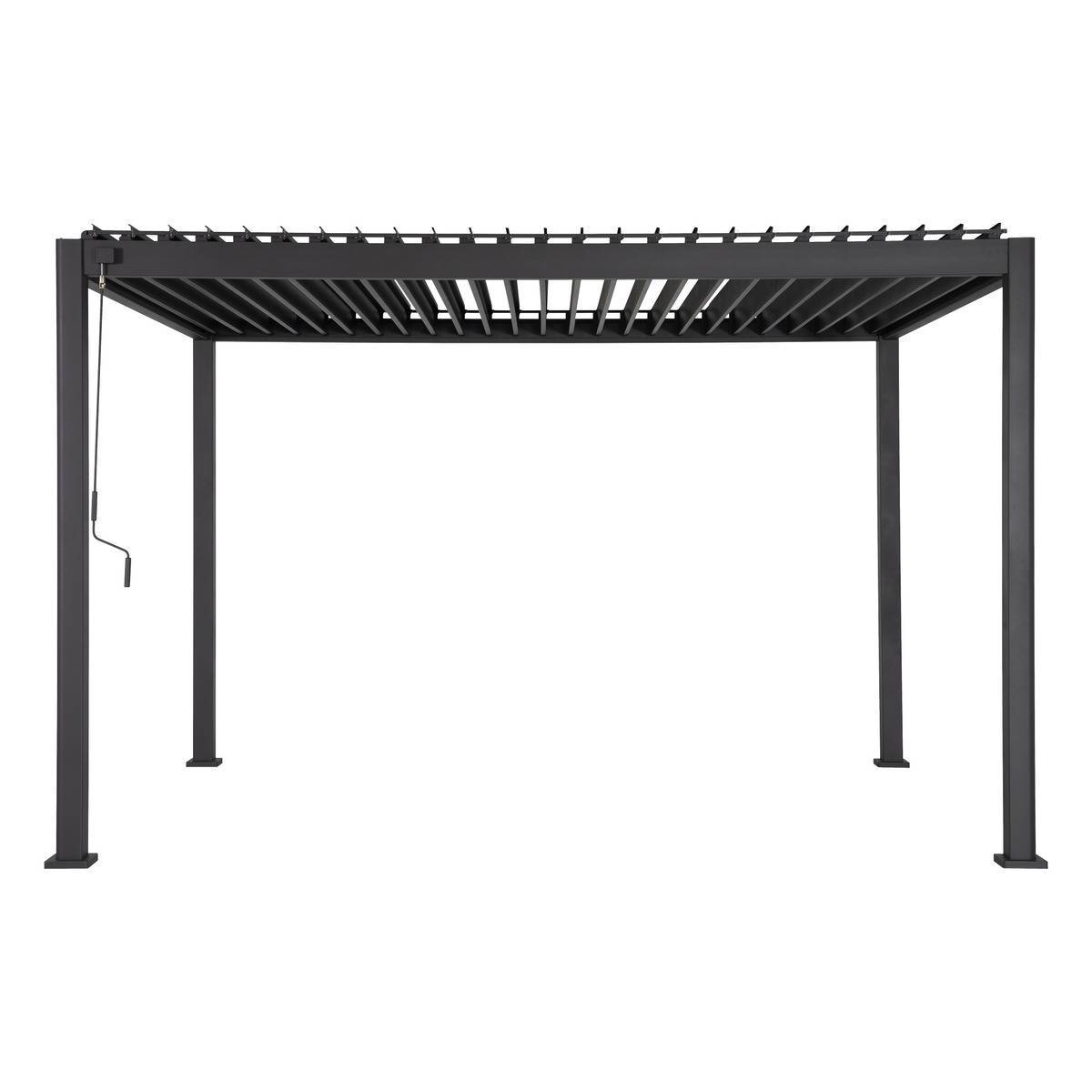 Hesperide - Pergola bioclimatique "Evora" 4 x 3m en aluminium Graphite - Hespéride - Image 3