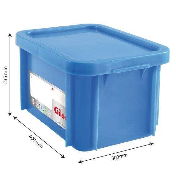 Bac HACCP 15 L Rectangulaire + Couvercle - Gilac - - Image 2