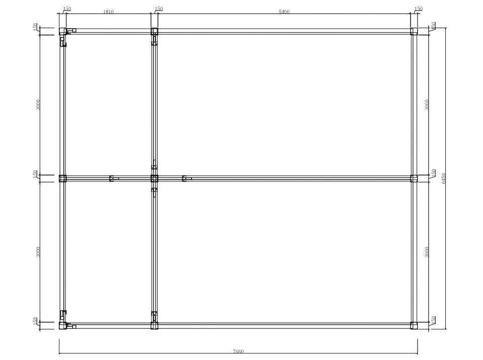 Carport Aluminium 760 x 645 cm NEWARK - 43 m² - Hauteur : 255 - 2 Voitures - Image 7
