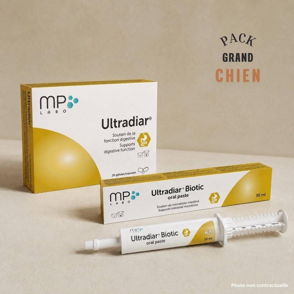 Pack Soutien Digestif et Microbiote - Ultradiar + Ultradiar Biotic PETIT CHIEN - Image 3