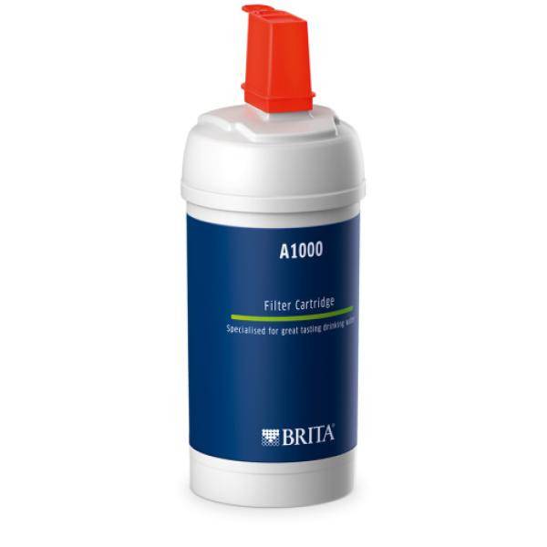 Cartouche BRITA - A1000 - Systeme filtration robinet - Filtration calcaire, chlore, plomb et impuretés