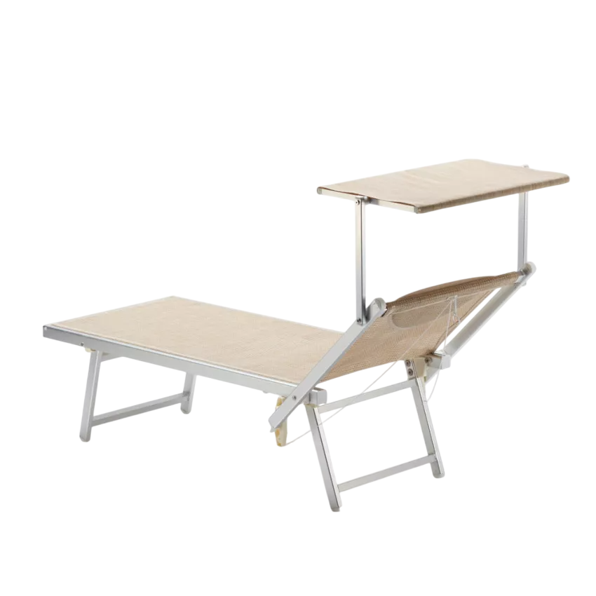 Transat de plage professionnel en aluminium robuste Dubrovnik - Gamm vert