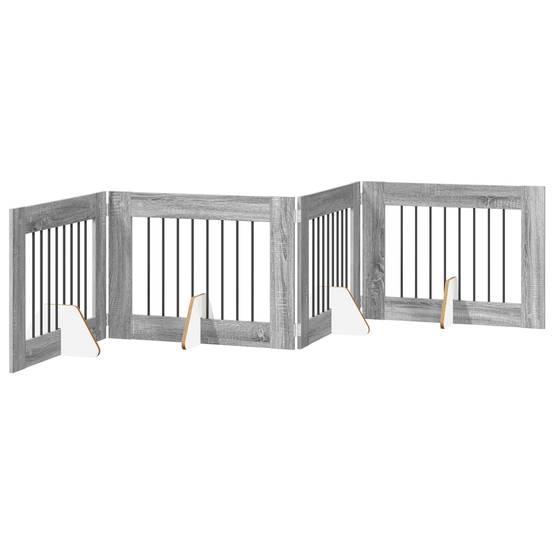 ComfortXL - Barrière pliable chien bois d'ingénierie intérieur protection gris sonoma 321x60cm - ComfortXL Outdoor Living - Image 2