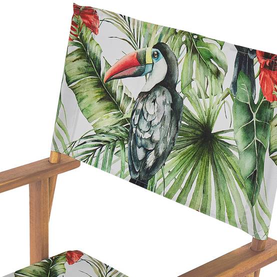 Beliani - Chaise de jardin Tissu Vert CINE - 50x50x91- Beliani - Image 6