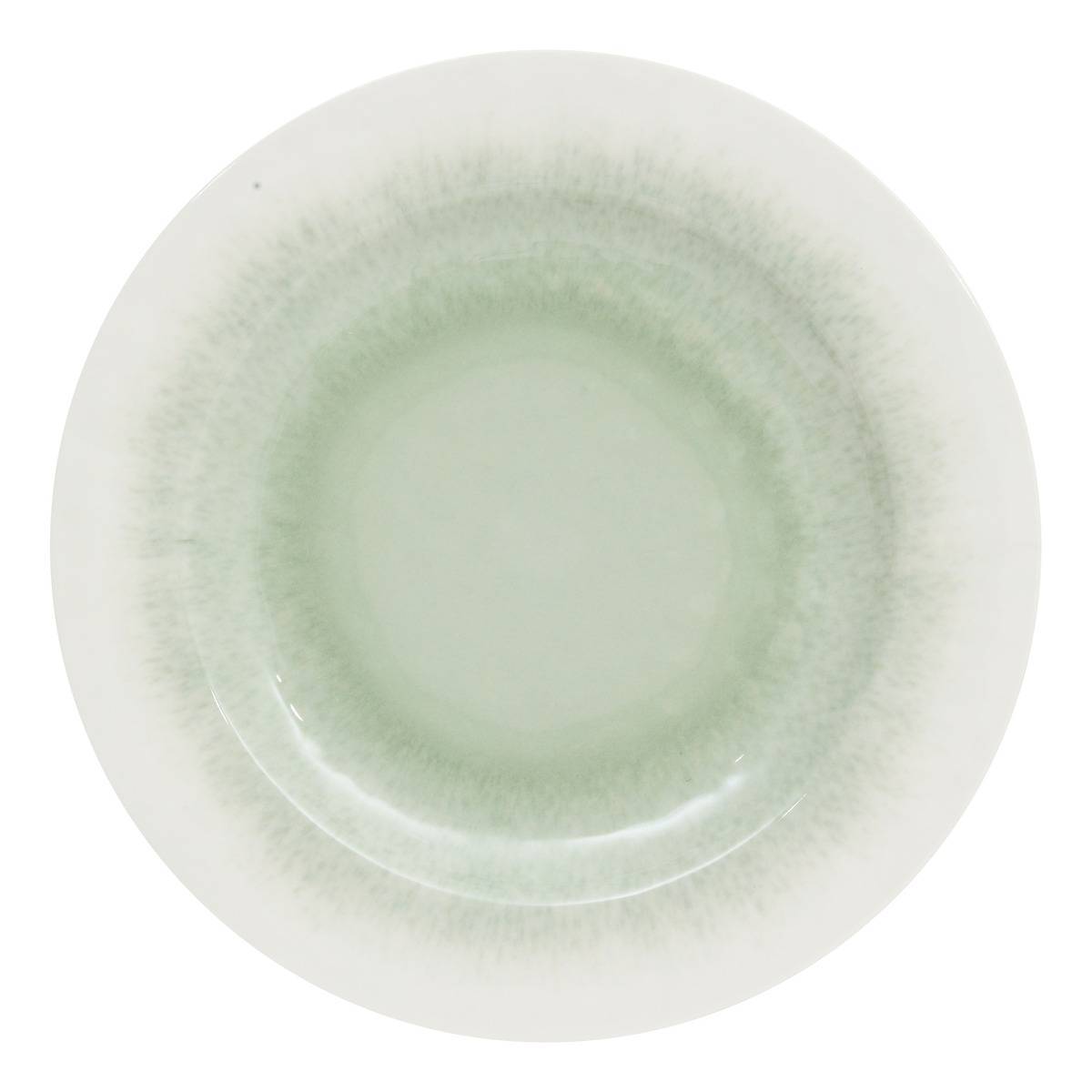 Atmosphera - Lot de 6 assiettes plate Clara D28cm vert - Atmosphera Créateur d'intérieur - Image 2