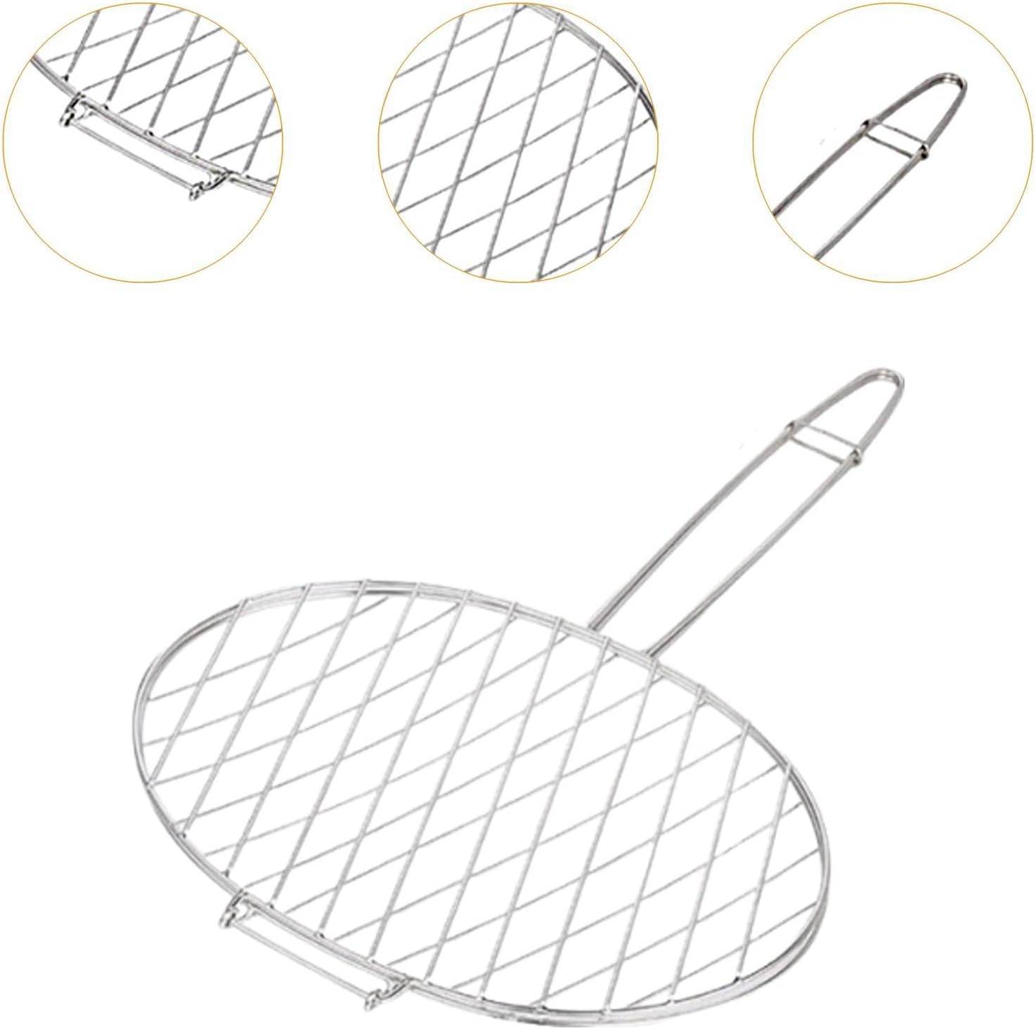Accessoires de barbecue,Grille de barbecue, panier de barbecue extérieur, pince à poisson grillé, adapté au camping, au barbecue, au pique-nique- - Image 4