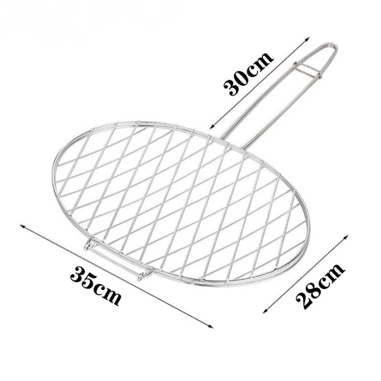 Accessoires de barbecue,Grille de barbecue, panier de barbecue extérieur, pince à poisson grillé, adapté au camping, au barbecue, au pique-nique- - Image 2