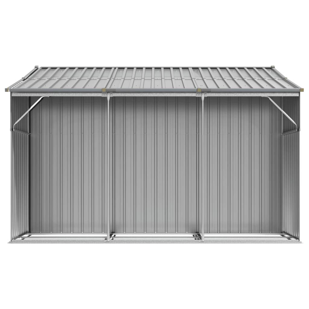 Vidaxl - Abri de jardin gris 277x279x179 cm acier galvanisé vidaXL 3188290 - Image 7