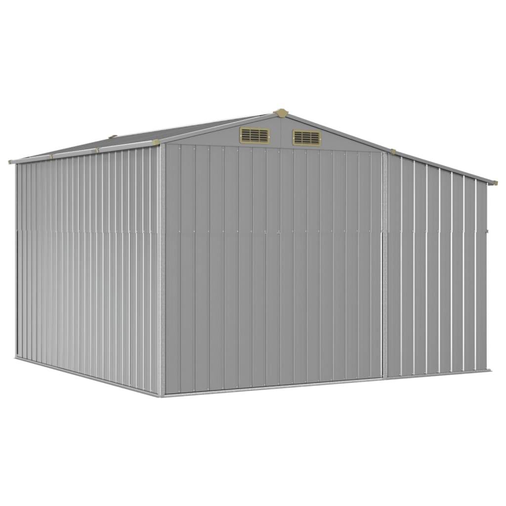 Vidaxl - Abri de jardin gris 277x279x179 cm acier galvanisé vidaXL 3188290 - Image 8