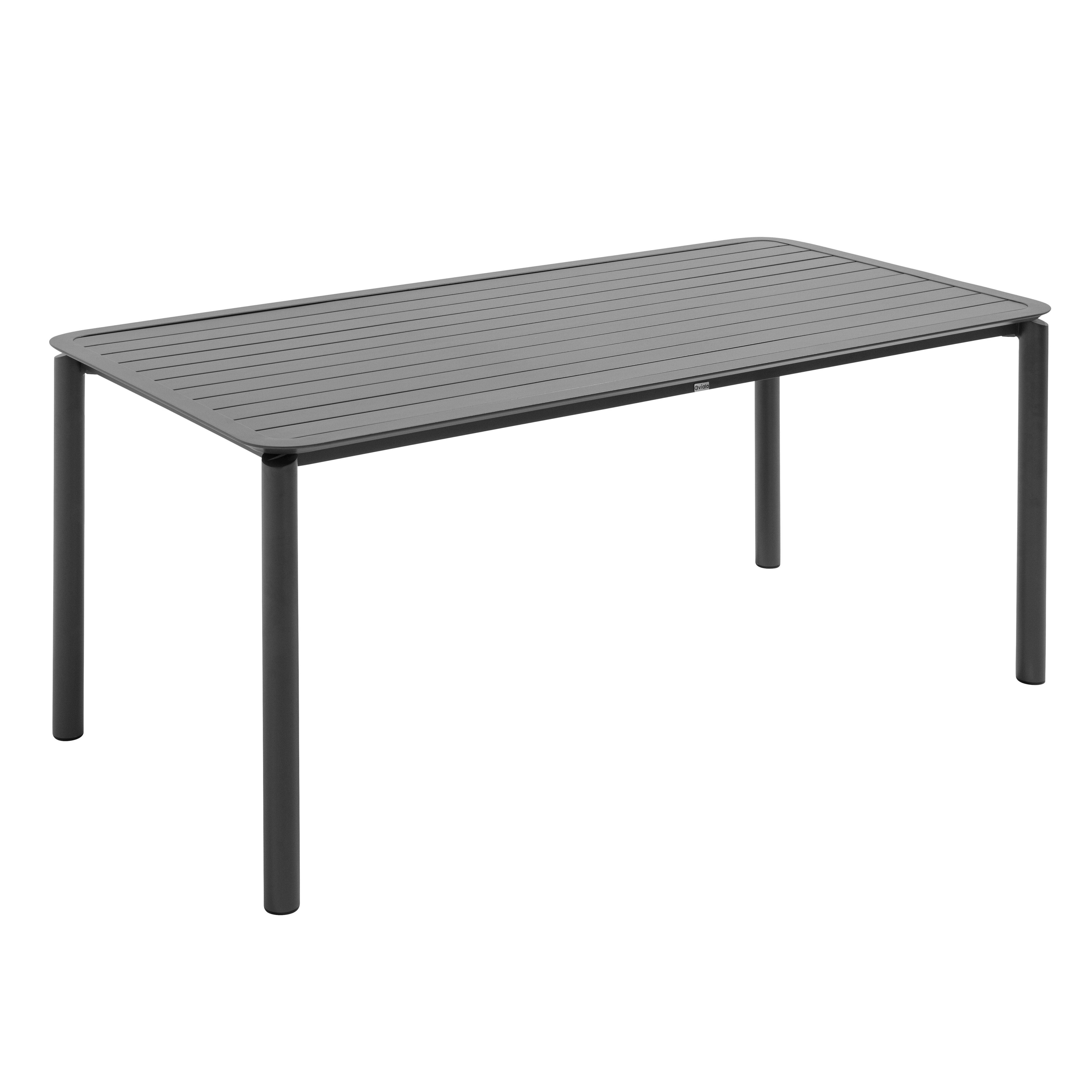 Oviala - Ensemble table de jardin et 8 chaises noir Almada - Oviala - Image 3