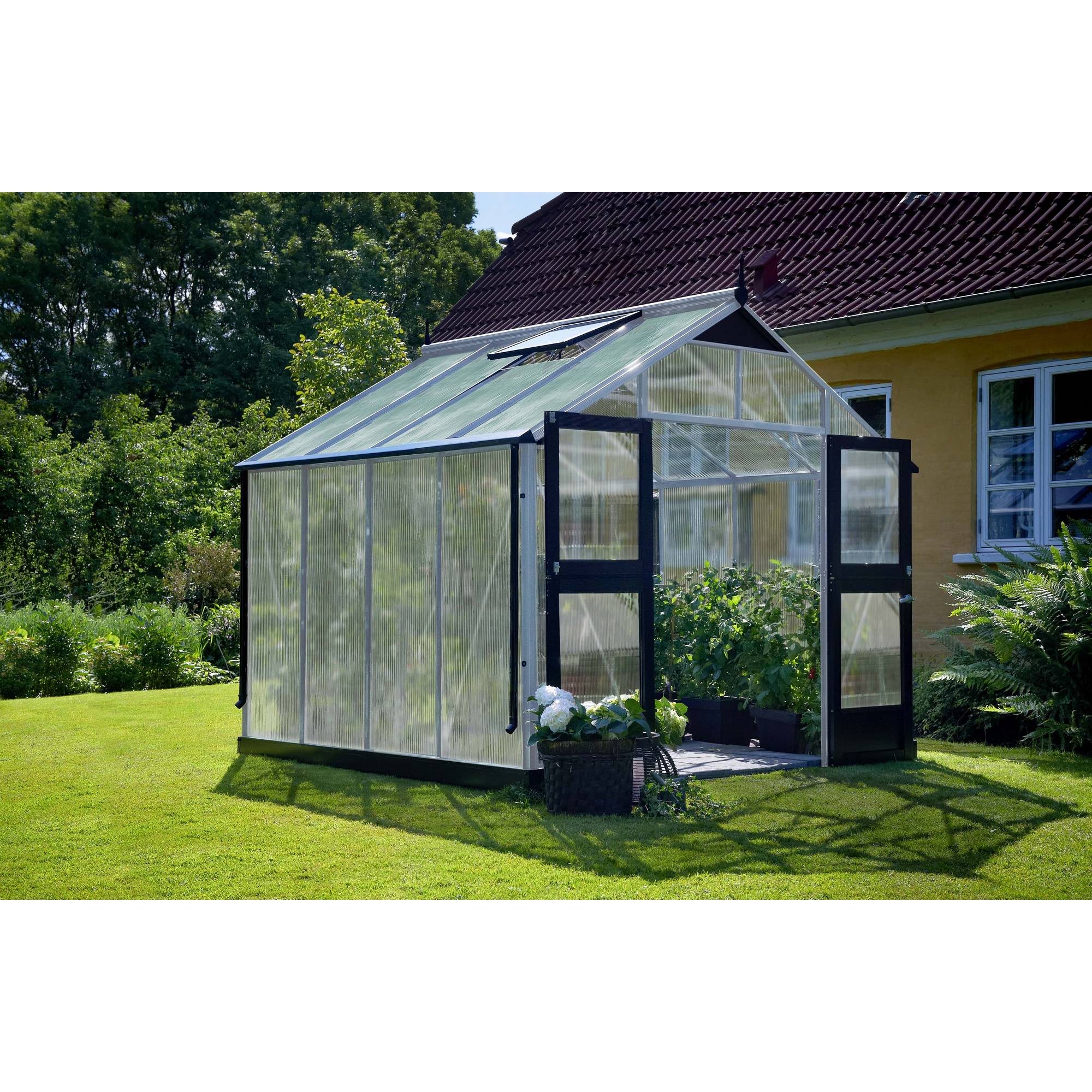 Juliana - Serre en polycarbonate 8,8 m² Premium, aluminium - Juliana - Image 1