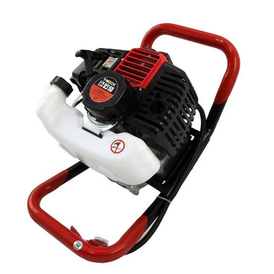 Monstershop - Tarière T-Mech 52cc, Bétonnière & Enfonce Poteaux 120mm Moteur à 4 temps - Image 4