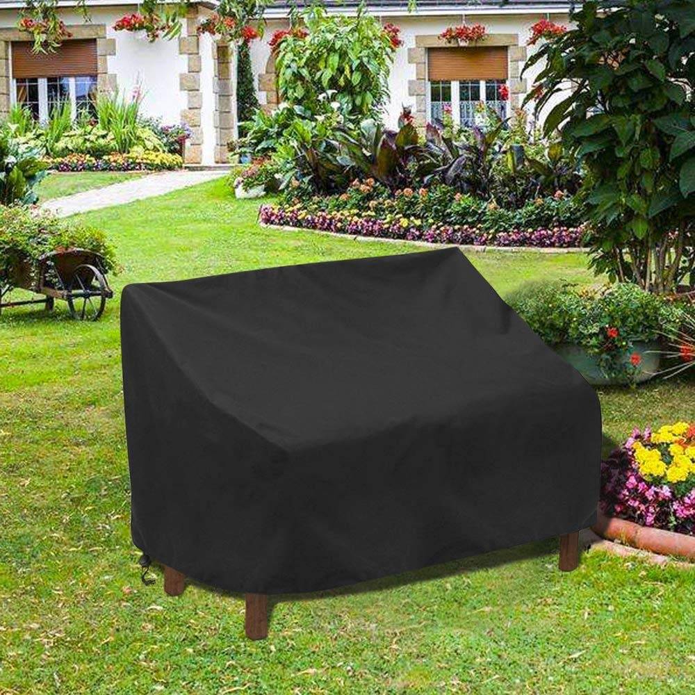 IntiMeg - Housse Salon de Jardin, Housse de Protection Imperméable et Anti-poussière Bâche Couverture Jardin,polyester Mobilier Jardin Couverture 123*123*74cm - Image 3