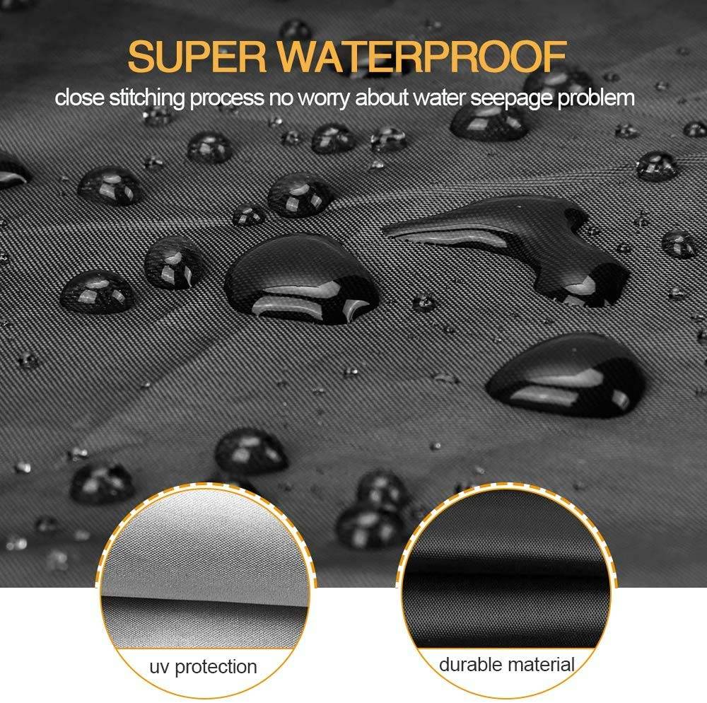 IntiMeg - Housse Salon de Jardin, Housse de Protection Imperméable et Anti-poussière Bâche Couverture Jardin,polyester Mobilier Jardin Couverture 123*123*74cm - Image 4