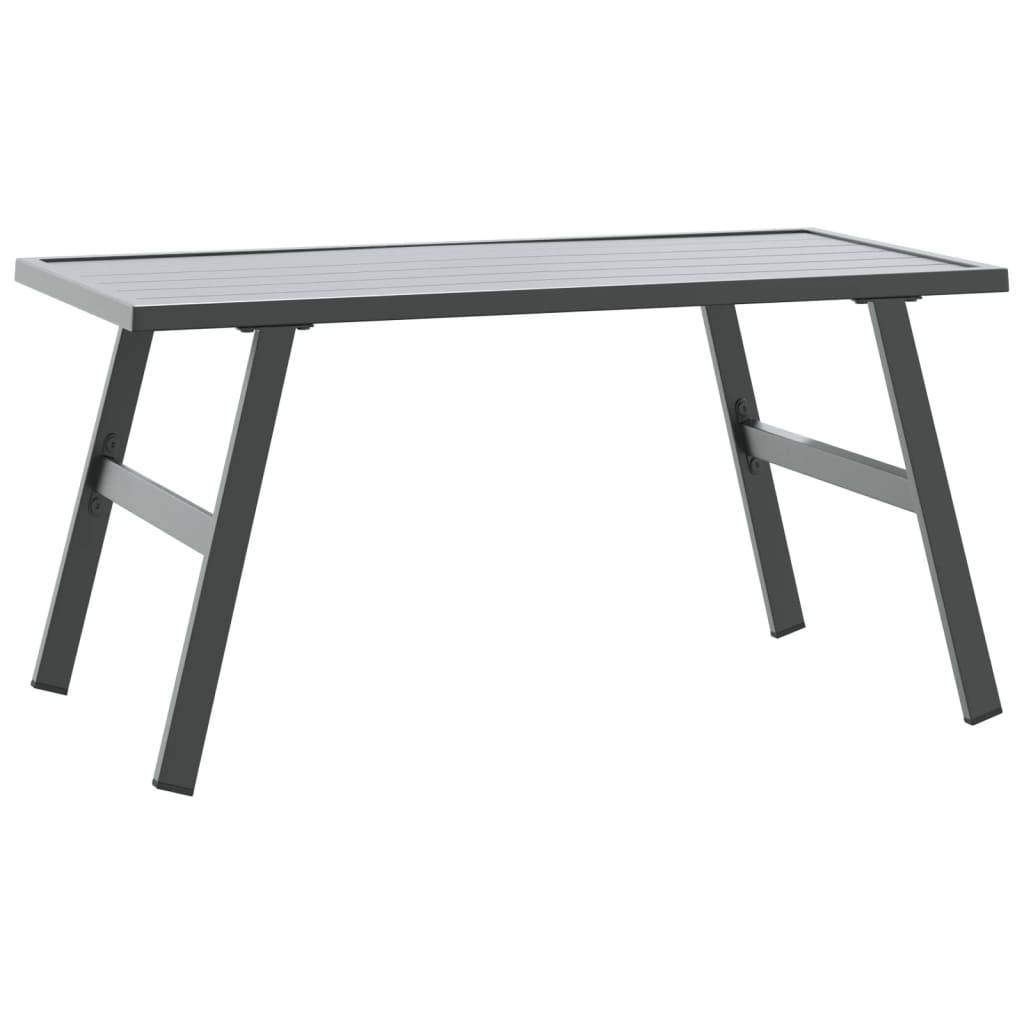Maison Chic - Table d'extérieur - Table basse de jardin - Table de jardin noir 90x45x35 cm acier enduit de poudre - Image 5
