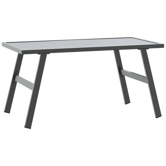 Maison Chic - Table d'extérieur - Table basse de jardin - Table de jardin noir 90x45x35 cm acier enduit de poudre - Image 1