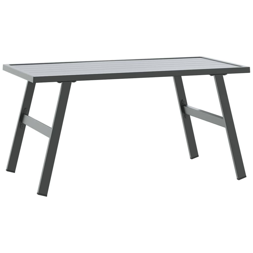 Maison Chic - Table d'extérieur - Table basse de jardin - Table de jardin noir 90x45x35 cm acier enduit de poudre - Image 1