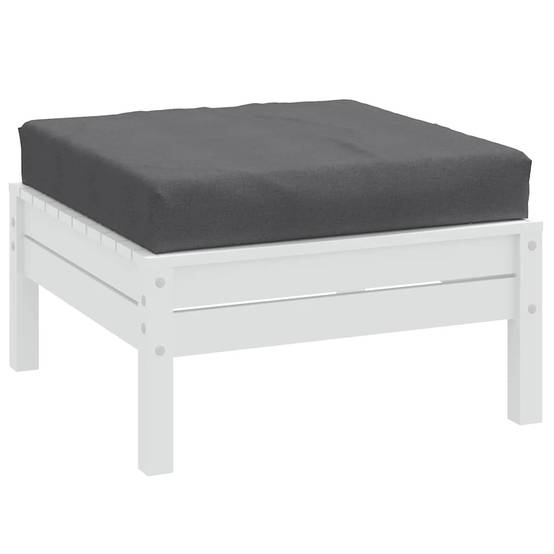 Coussin d'assise pour canapé palette tissu polyester confortable pour salon de jardin Anthracite 60x60 cm – ComfortXL Outdoor Living - Image 1