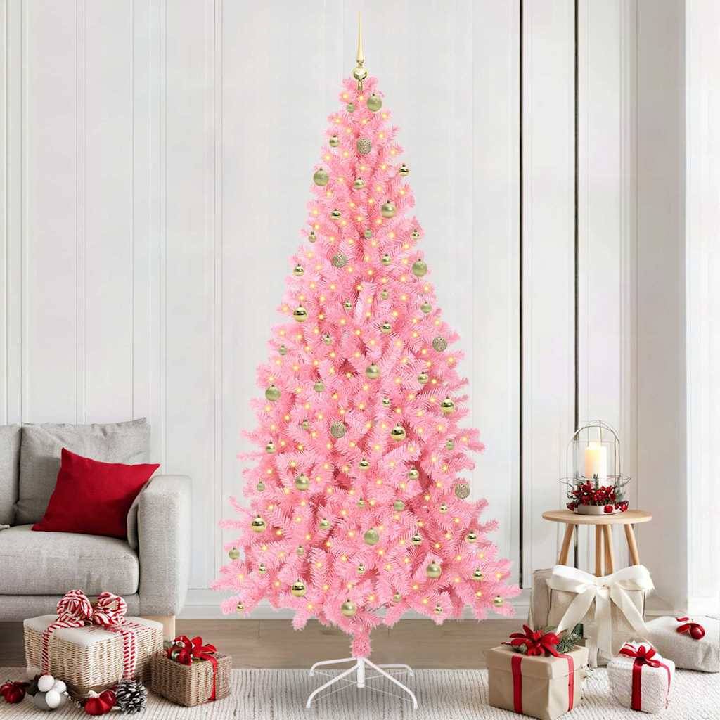 Vidaxl - Sapin de Noël Rose 240 cm PVC vidaXL 3396451 - Image 1