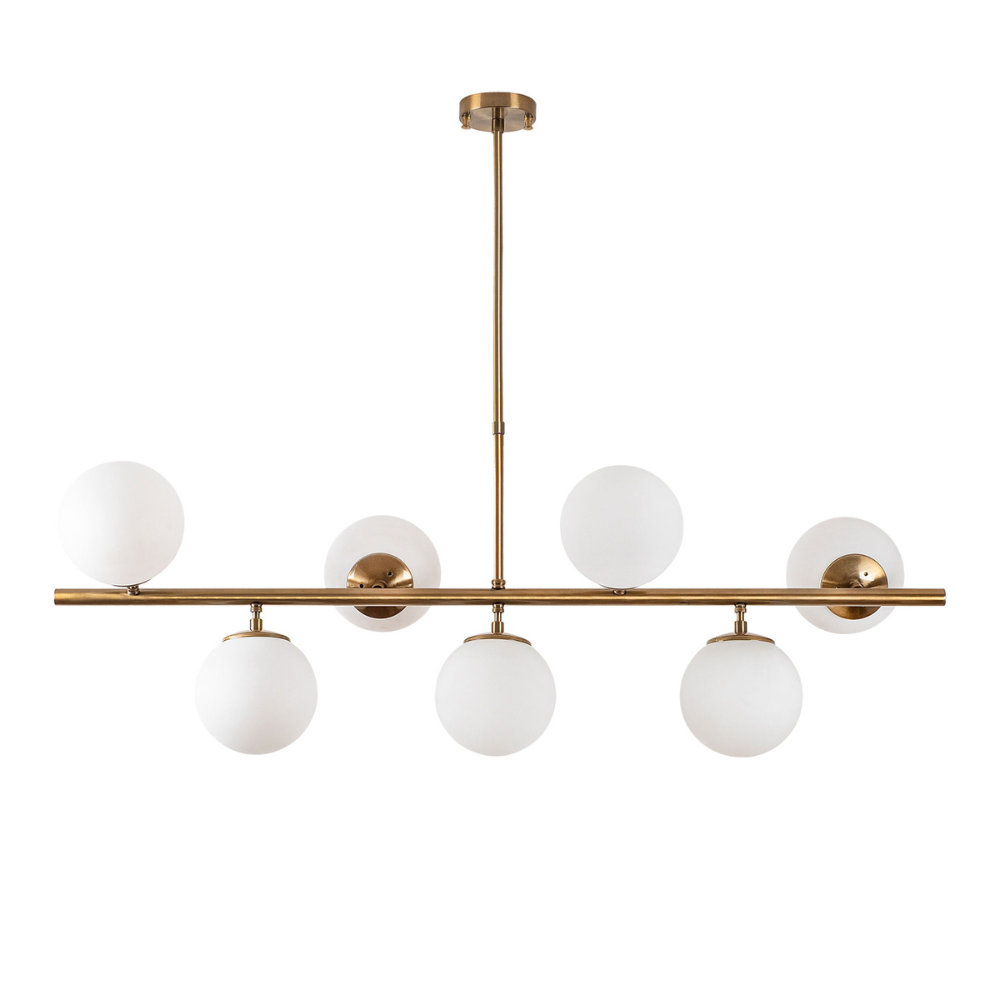 Concept Usine - Suspension dorée 7 lampes VICTOIRE - Image 1