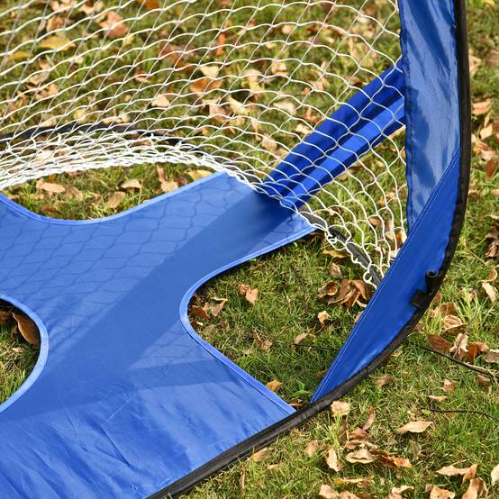 Buts de football, but pliable, filet de football portable, lot de 2 mini buts, mobile avec sac de transport, pliable, bleu, 123 x 80 x 80 cm - Image 9