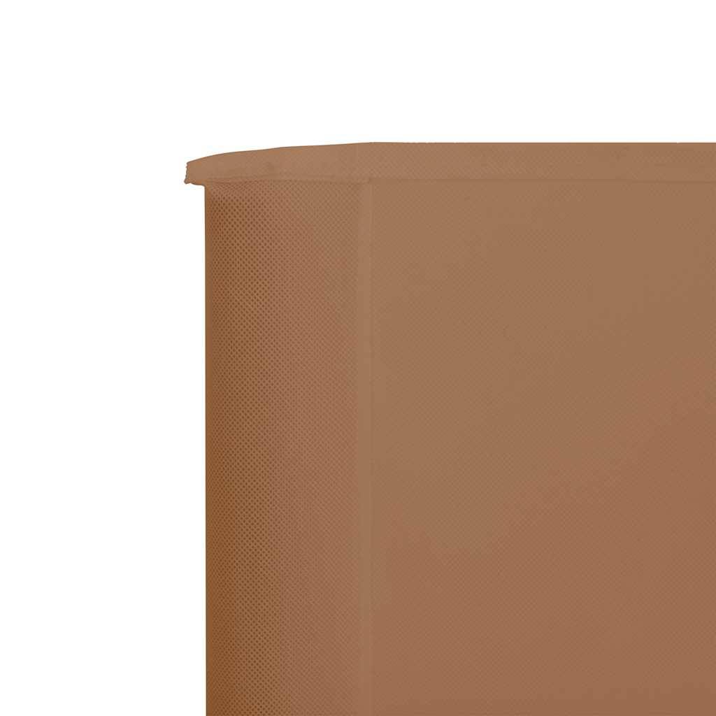 Paravent 6 panneaux tissu non-tissé bois taupe 800 x 160 cm - PANGIVO - Image 4