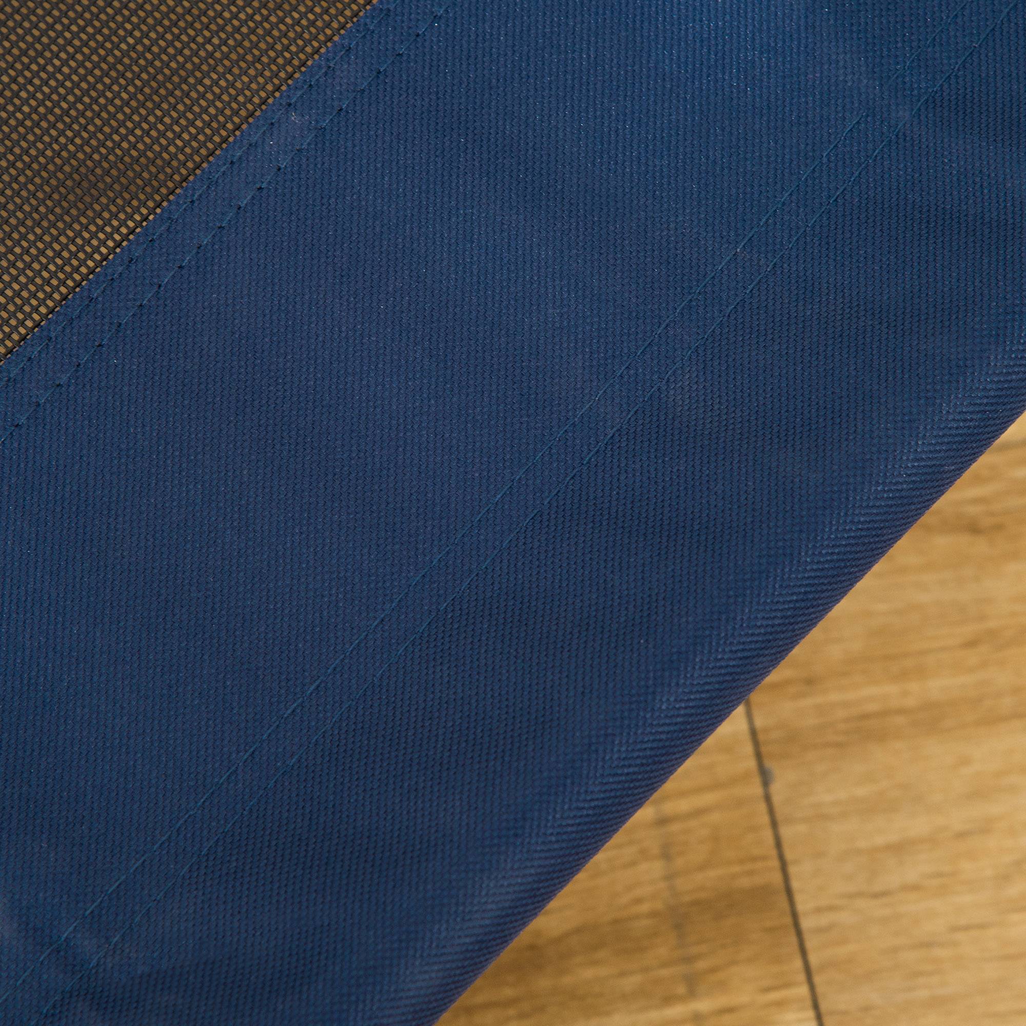 ComfortXL - Lit surélevé pour chien acier tissu Oxford 600D bleu 76 x 61 x 18 cm intérieur extérieur jusqu’à 20 kg - Image 9