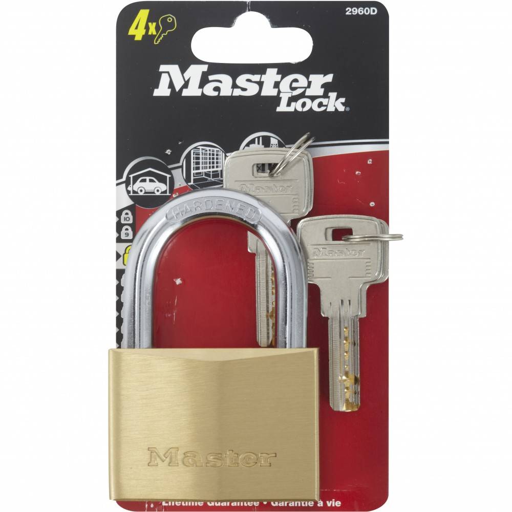 Master Lock - Master Lock 2960EURD Cadenas à Clé Extra Fin en Laiton, Doré, 8,8 x 6 x 2,1 cm - Image 6
