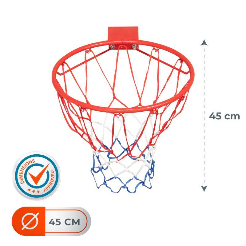 Arceau de Basket-Ball mural MALIBU Diamètre 45 cm et filet – fixation murale incluse BUMBER - Image 3