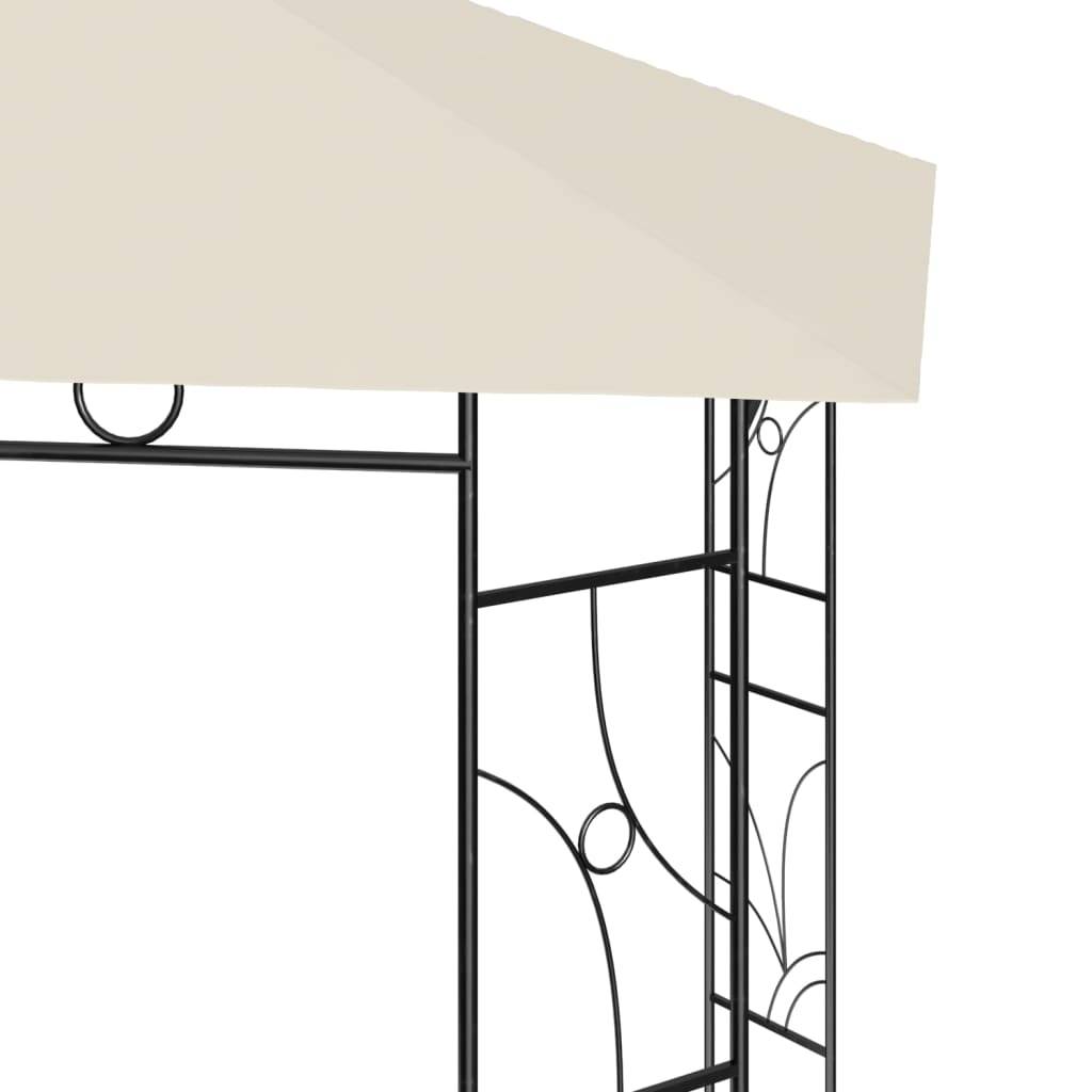 Pergola Jardin - Tonnelle de jardin - Belvédère 4x3x2,7 m Crème 160 g/m² MI46 - Image 4