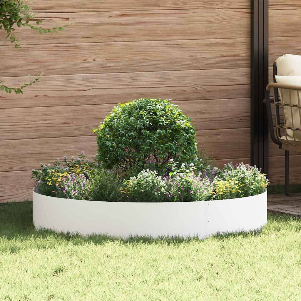 Vidaxl - Anneau de jardinière 5 pcs Blanc 120 x 120 x 20 cm vidaXL 873637 - Image 1