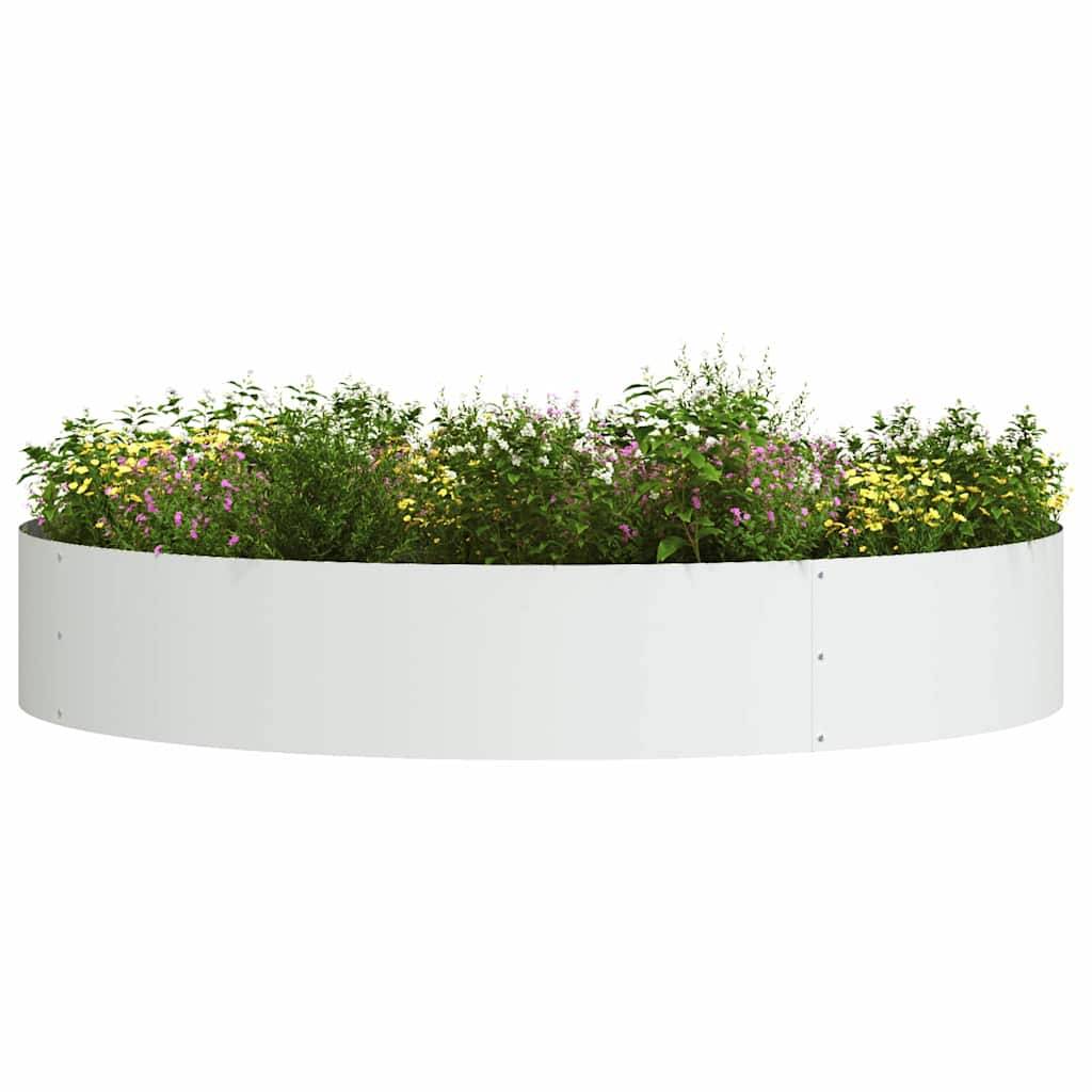 Vidaxl - Anneau de jardinière 5 pcs Blanc 120 x 120 x 20 cm vidaXL 873637 - Image 4