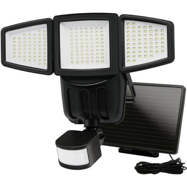 Projecteur Solaire 3 Tetes GALIX G4442 - 1500 Lumens - 182 LED SMD - Mode AUTO ou Marche Forcée - Image 2