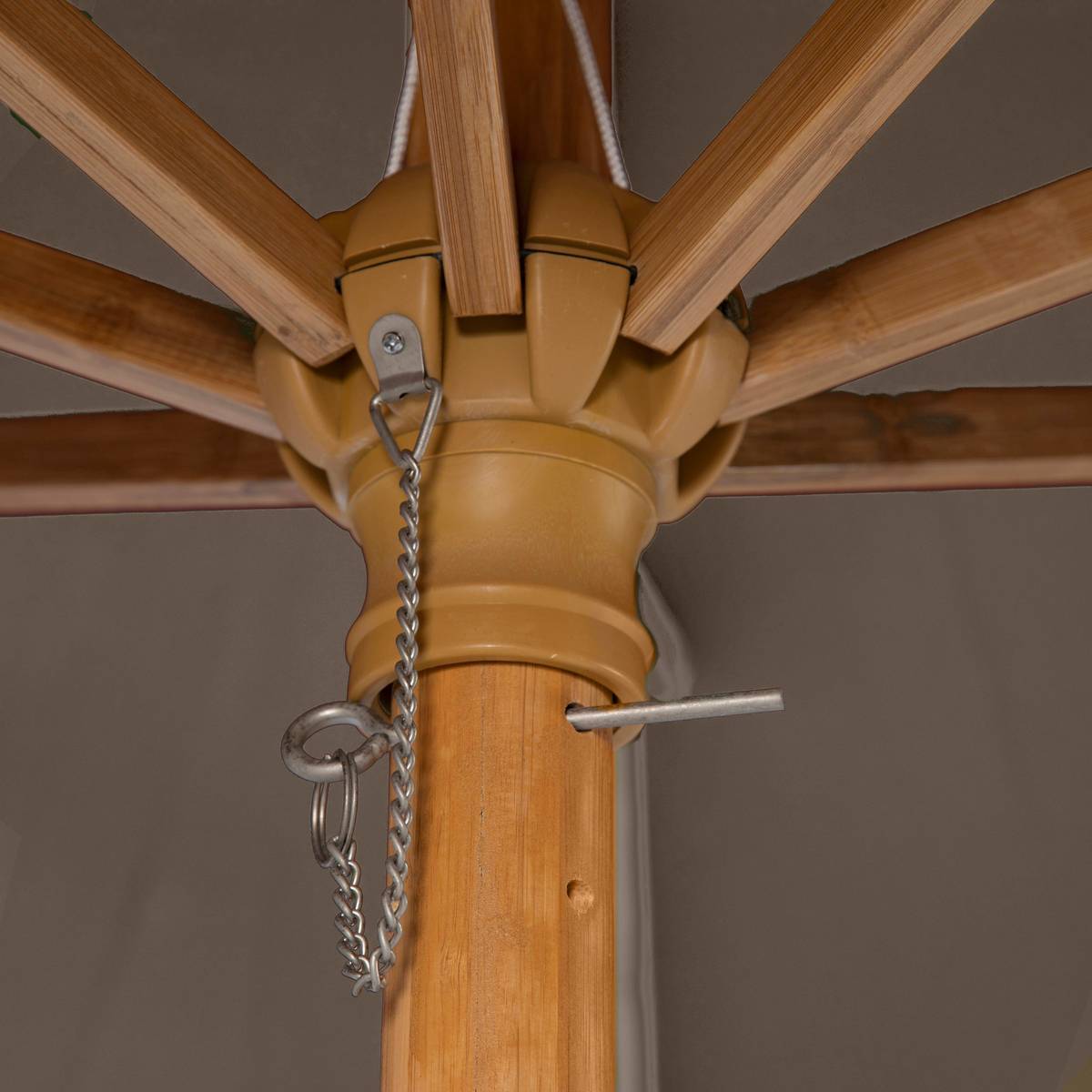 Hesperide - Parasol droit "Tinaei" noisette 3m en bambou Hespéride - Image 4