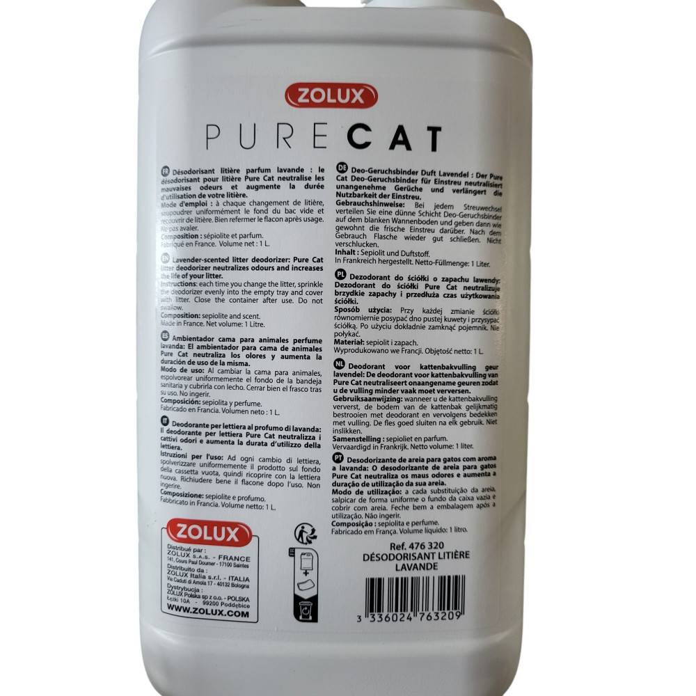 Zolux - Désodorisant pour litière fraîcheur lavande 1 litre  pour chat - Image 7