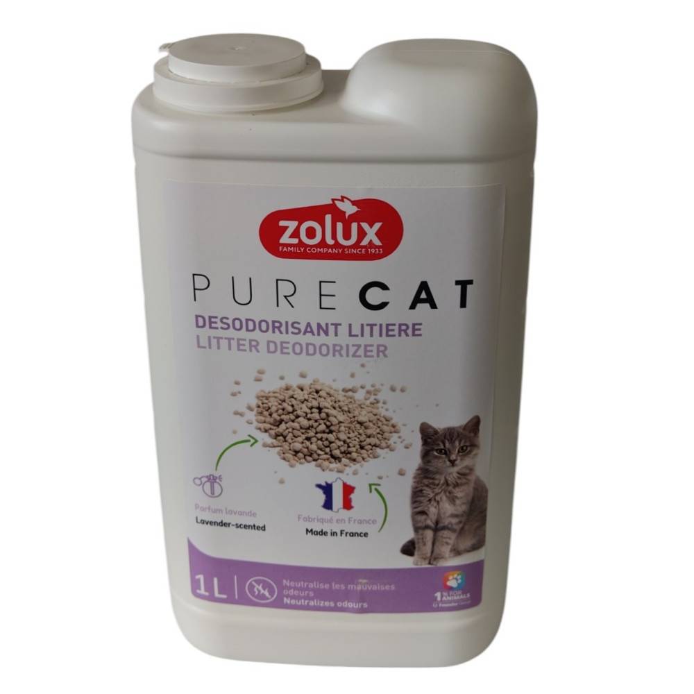 Zolux - Désodorisant pour litière fraîcheur lavande 1 litre  pour chat - Image 2