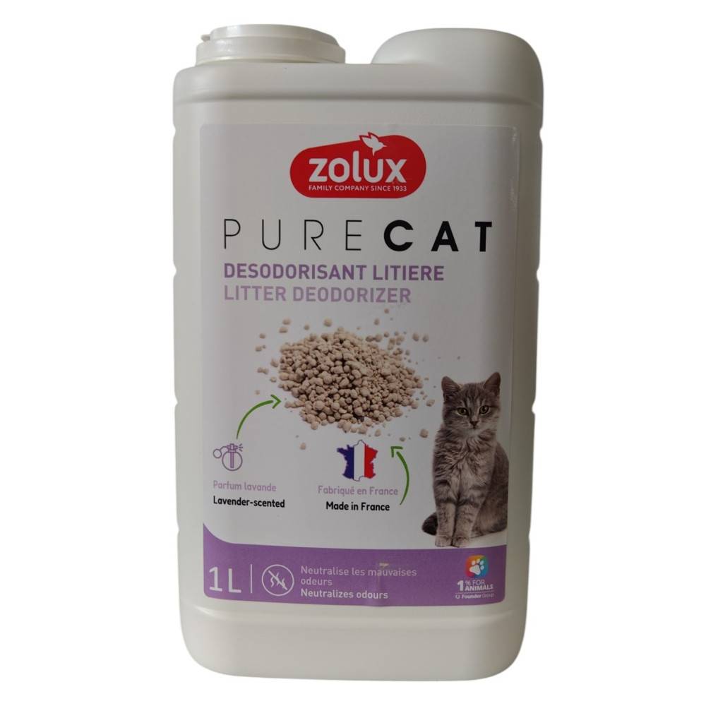 Zolux - Désodorisant pour litière fraîcheur lavande 1 litre  pour chat - Image 1