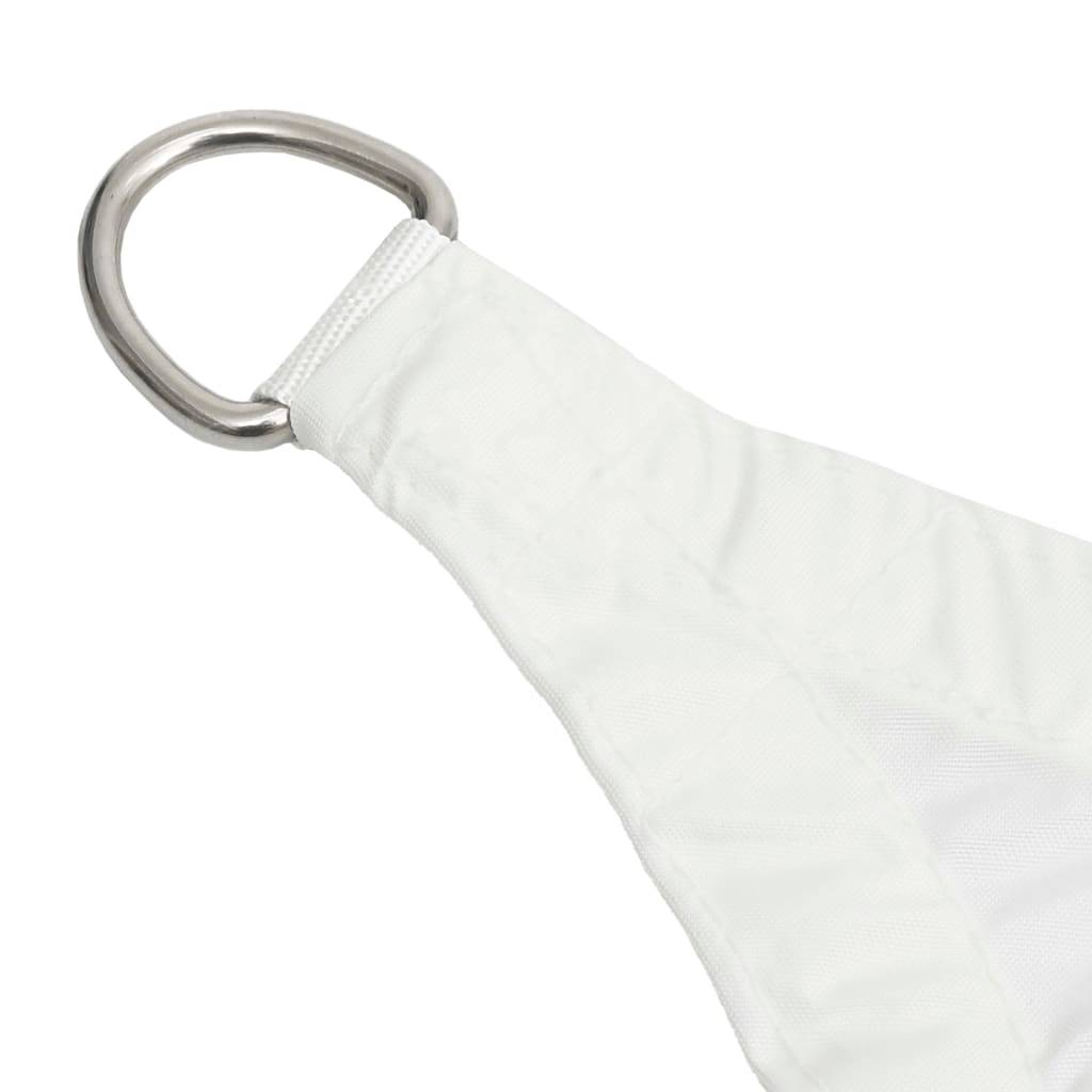 Helloshop26 - Voile toile d'ombrage parasol tissu oxford triangulaire 5 x 5 x 5 m blanc - Image 4