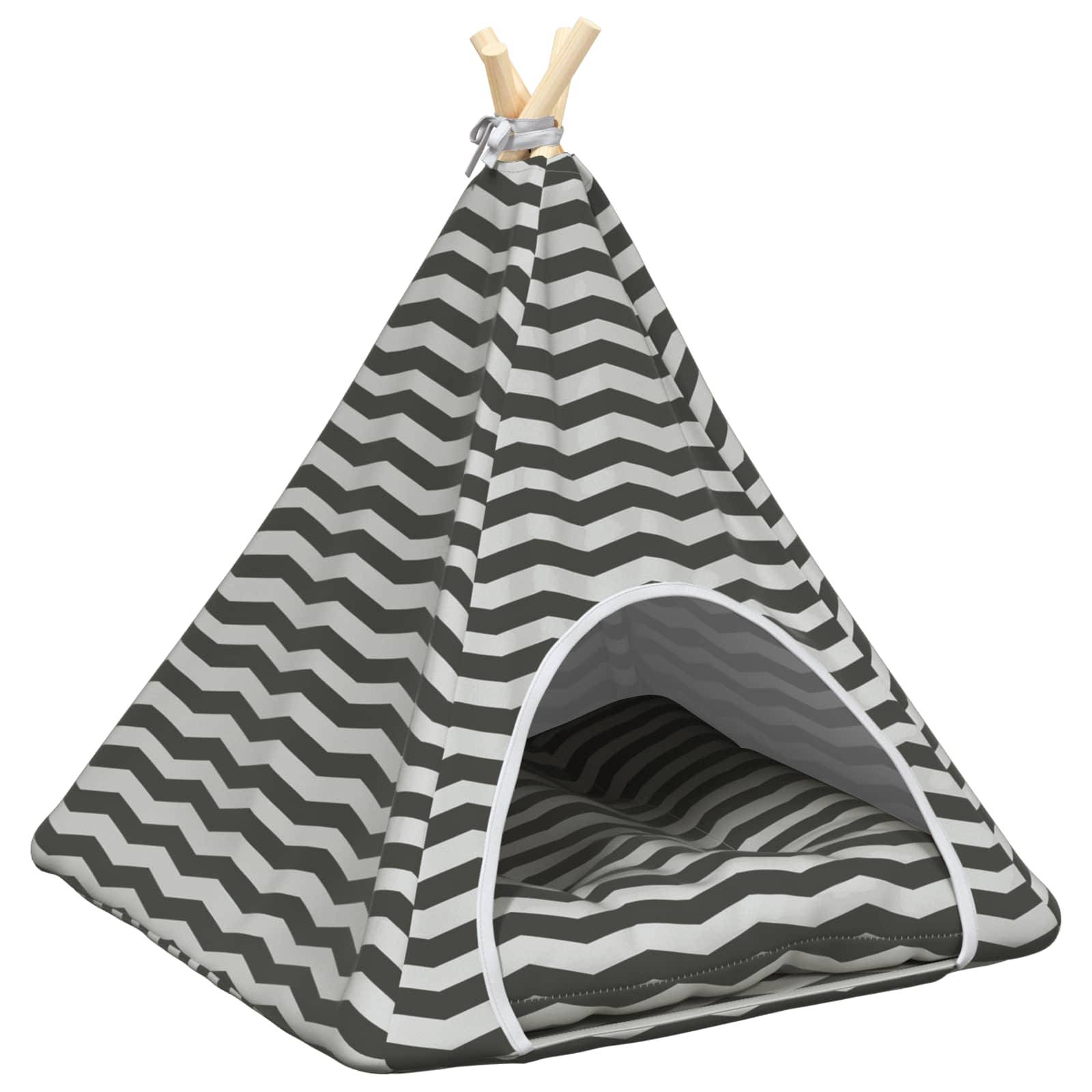 Vidaxl - Teepee pour animaux de compagnie avec coussin 60 x 60 x 70 cm vidaXL 42020257 - Image 2