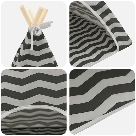 Vidaxl - Teepee pour animaux de compagnie avec coussin 60 x 60 x 70 cm vidaXL 42020257 - Image 9