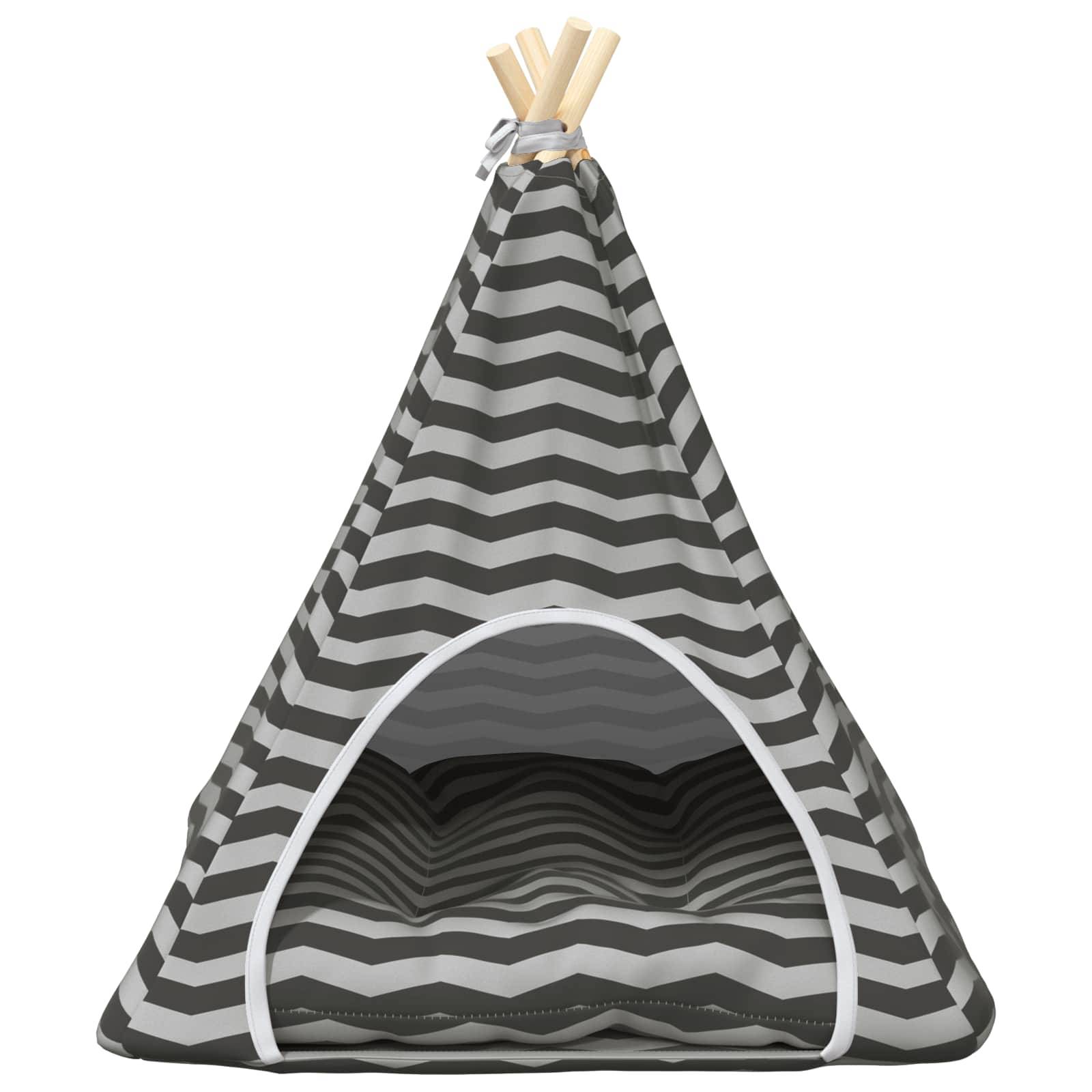 Vidaxl - Teepee pour animaux de compagnie avec coussin 60 x 60 x 70 cm vidaXL 42020257 - Image 6